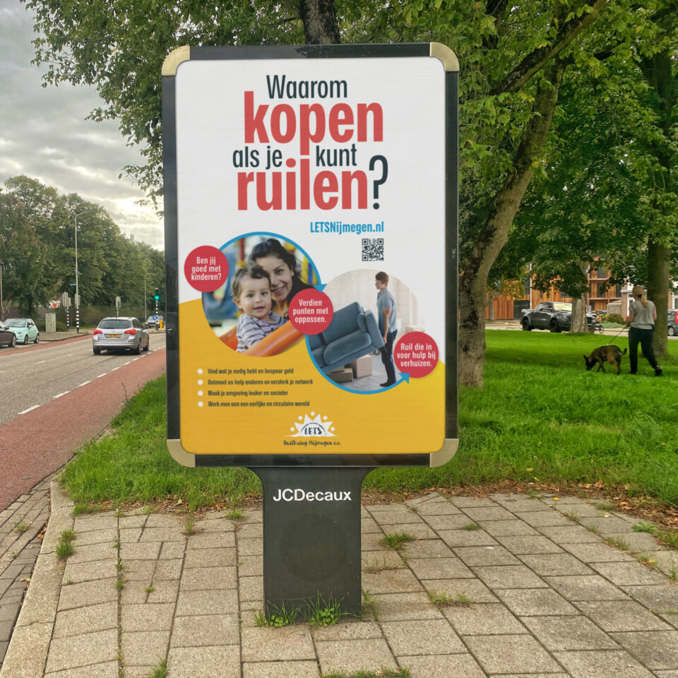 Mockup abri straat Nijmegen