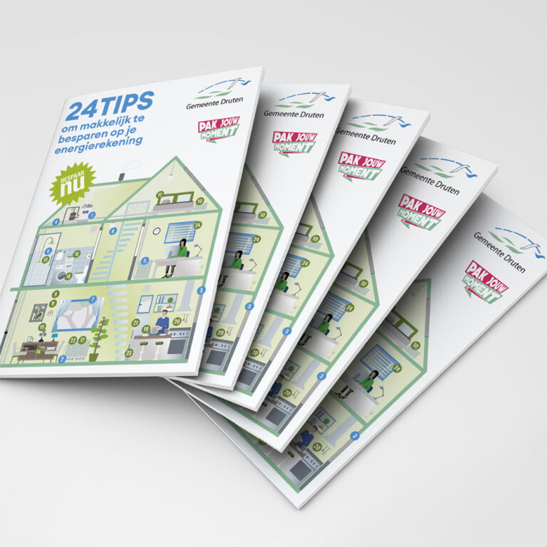 serie folders in waaier-vorm