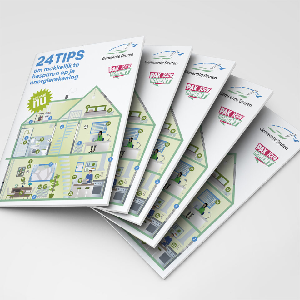 serie folders in waaier-vorm